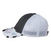 Women's Printed Visor with Mesh Back Cap - JANET
