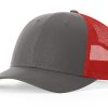 Charcoal/Red