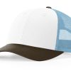 White/Columbia Blue/Brown