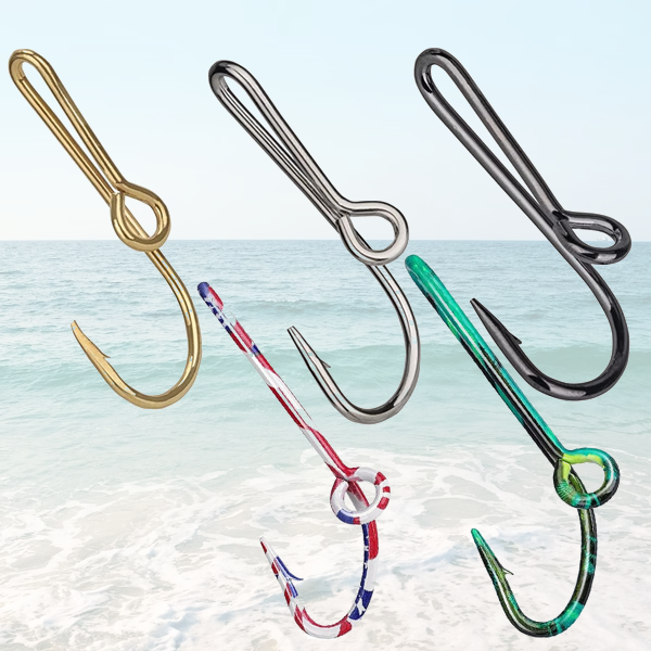 Decorative Fishing Hat Hooks / Tie Clasp