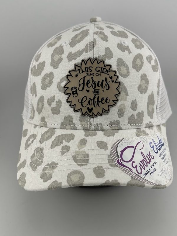 This girl runs on Jesus and coffee Hat