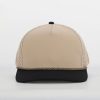 KHAKI - Black Bill Rope Hat